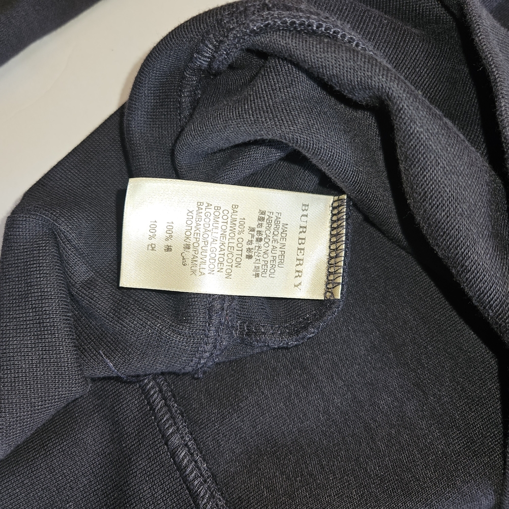 Burberry Brit Men's Large Navy Half Zip-Up Pullover - Picture 12 of 16